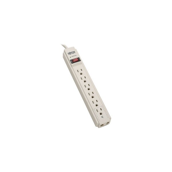 Tripp Lite 6-OUTLET SURGE SUPPRESSOR, INCLUDES FAX/MODEM PROTECTION, WITH 4 FT CORD TLP604TEL